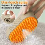 Cat Steam Brush – 3-in-1 Electric Steam Spray Grooming Brush for Cats & Dogs - Image 3