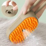 Cat Steam Brush – 3-in-1 Electric Steam Spray Grooming Brush for Cats & Dogs - Image 6