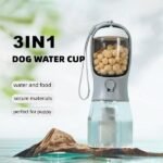 Dog water bottle held during an outdoor hike in Colorado